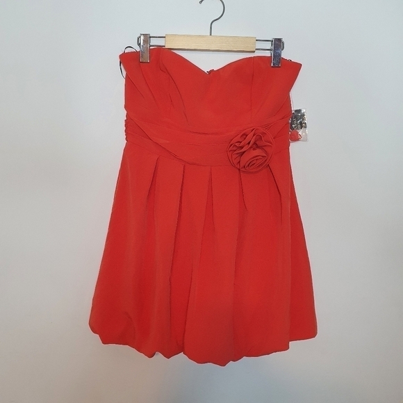 Forever 21 Coral Short Dress Size L - Picture 2 of 12